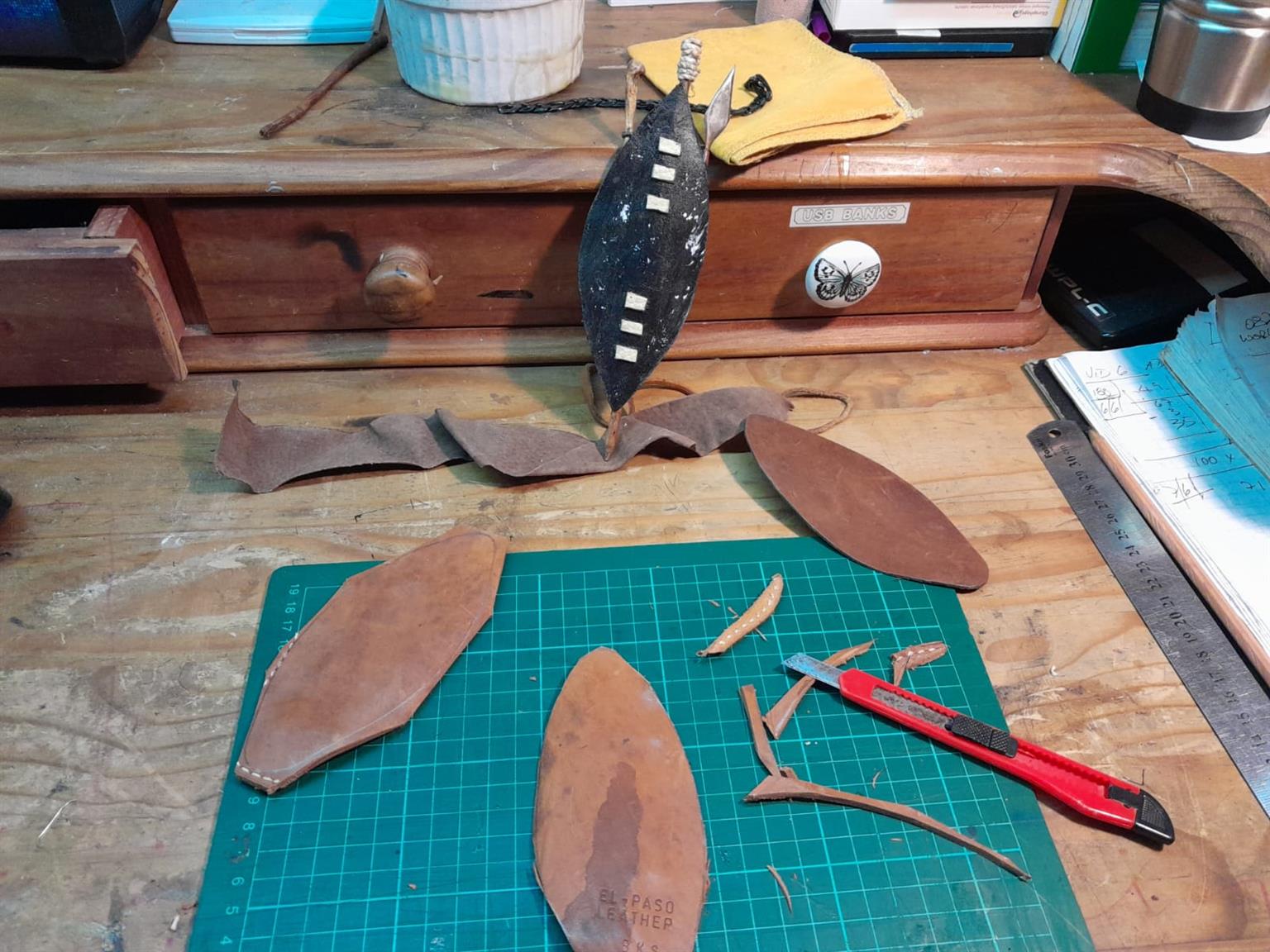 Hand madeTraditional Miniature Zulu Shields