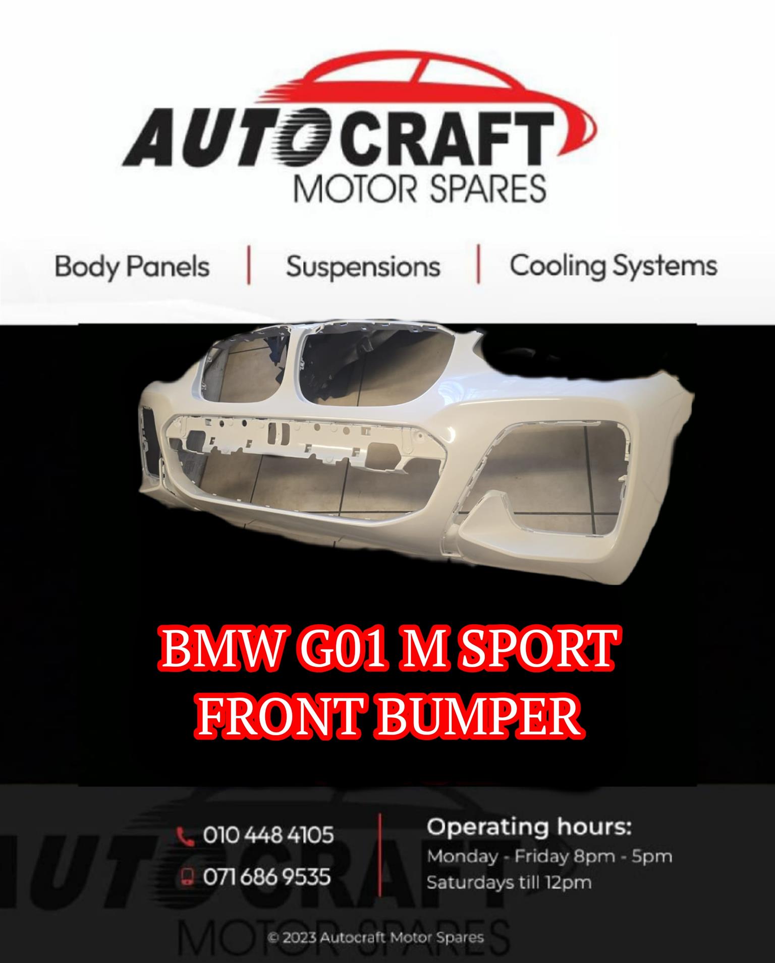 BMW G01 M Sport front bumper - Private Seller