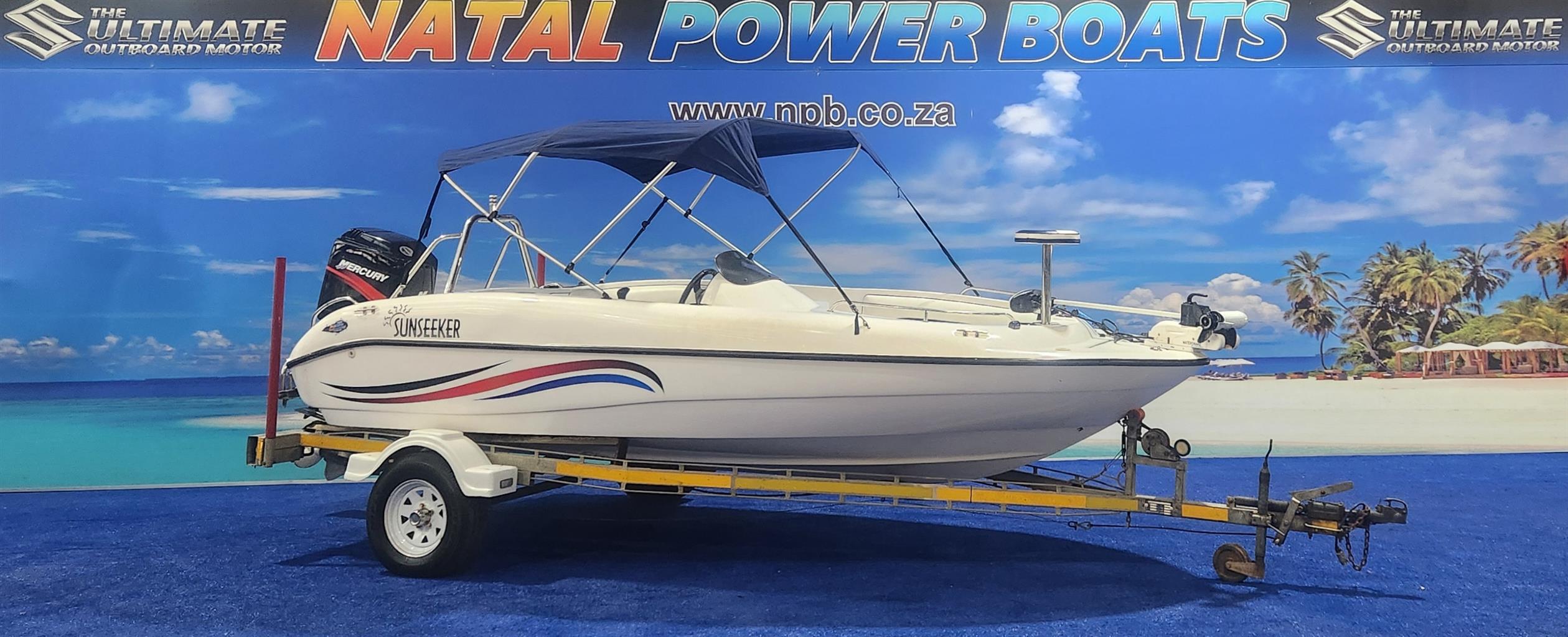 SUNSEEKER 170 ON TRAILER 125 HP MERCURY FINANCE ARRANGED