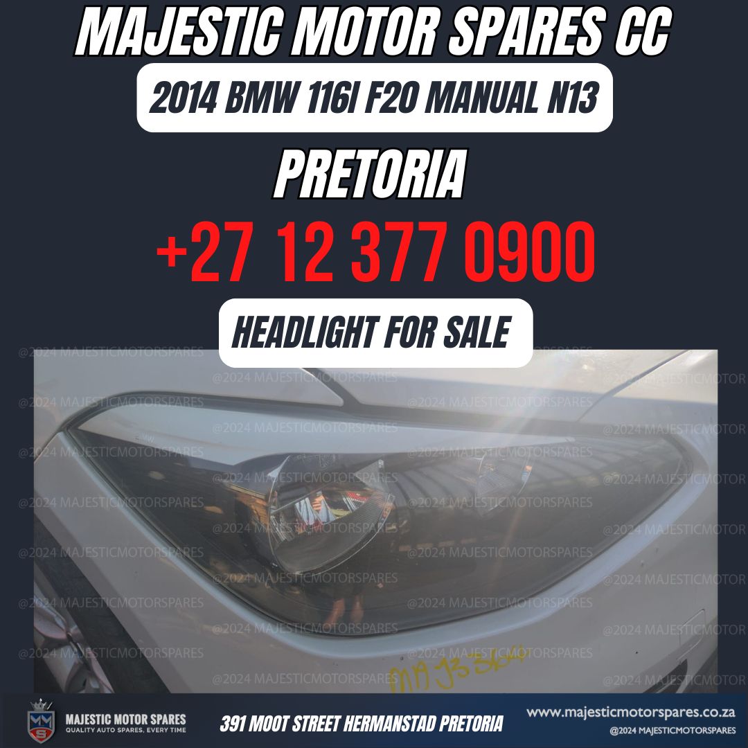 2014 BMW 116i F20 Headlight for Sale - Quality Used Parts - Private Seller 2014 BMW 116i F20 Headlight for Sale - Quality Used Parts - Private Seller