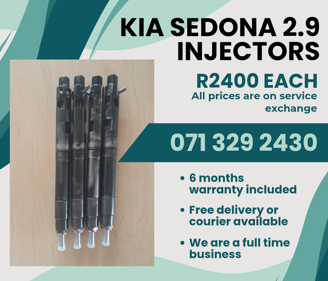 KIA SEDONA 2.9 INJECTORS FOR SALE WITH WARRANTY - Private Seller KIA SEDONA 2.9 INJECTORS FOR SALE WITH WARRANTY - Private Seller