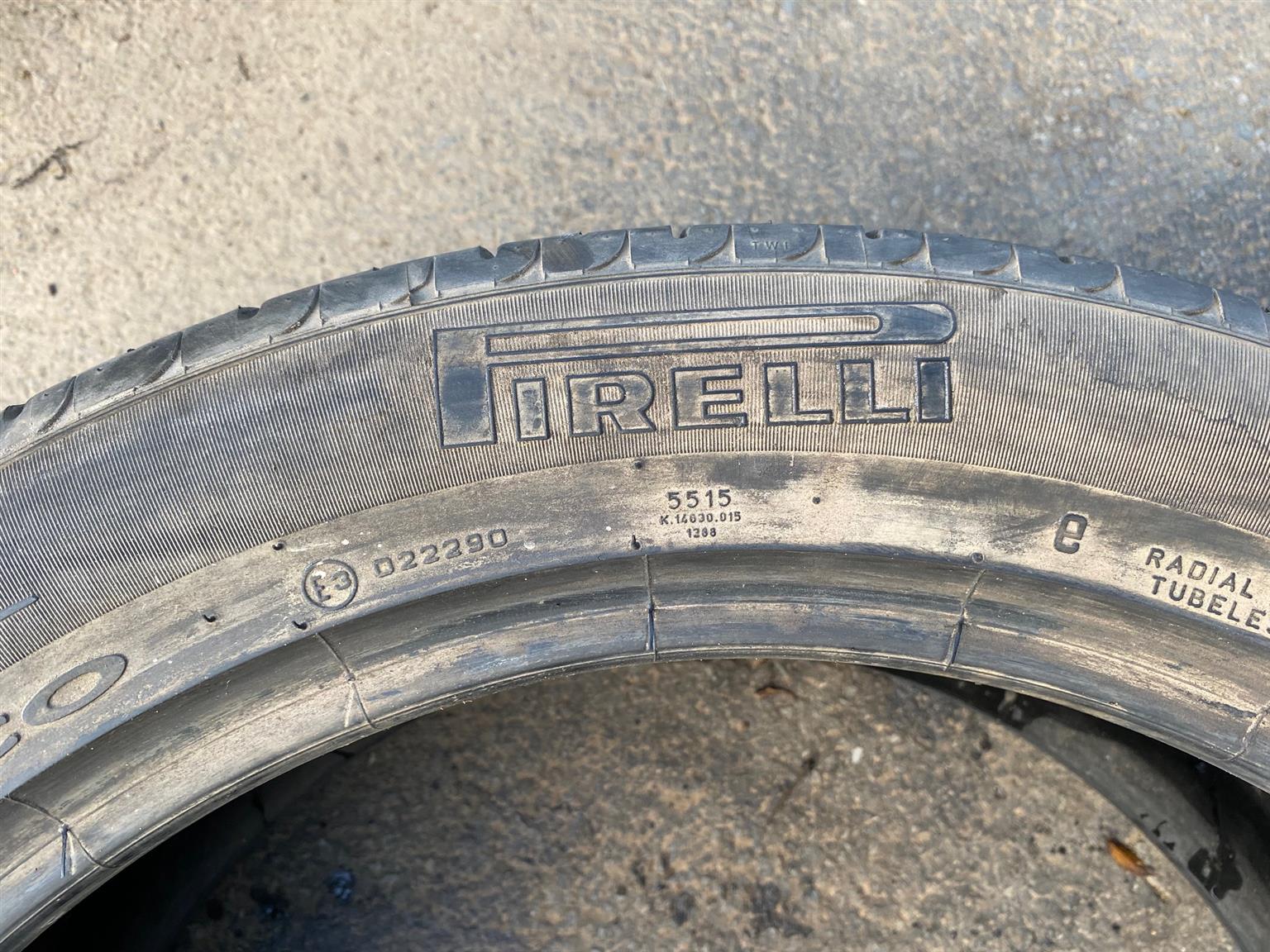 Tyre 265/45/20 Pirelli Tyre As per pictures.