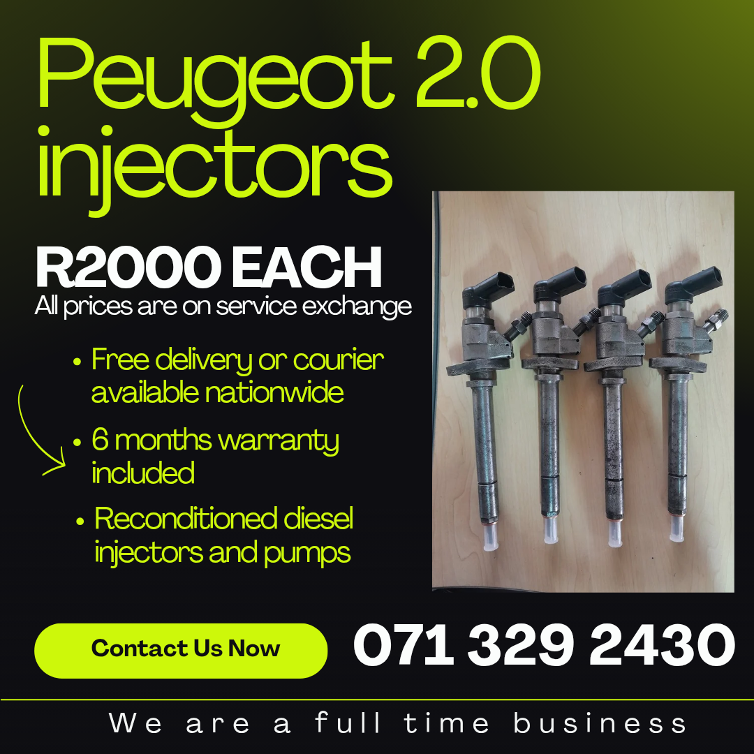 PEUGEOT 2.0 INJECTORS FOR SALE WITH WARRANTY INCLUDED - Private Seller PEUGEOT 2.0 INJECTORS FOR SALE WITH WARRANTY INCLUDED - Private Seller