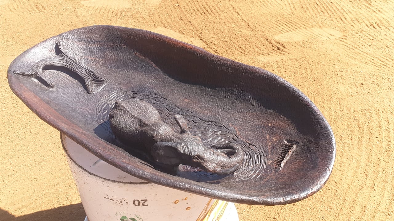 Fine art,wildlife carvings,on Ironwood