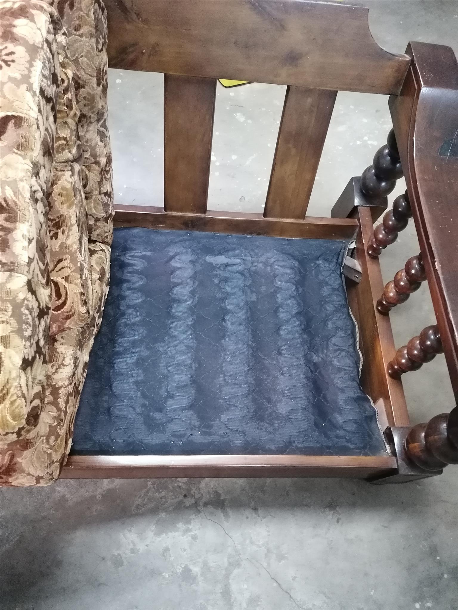 2 Seater Wooden Sofa