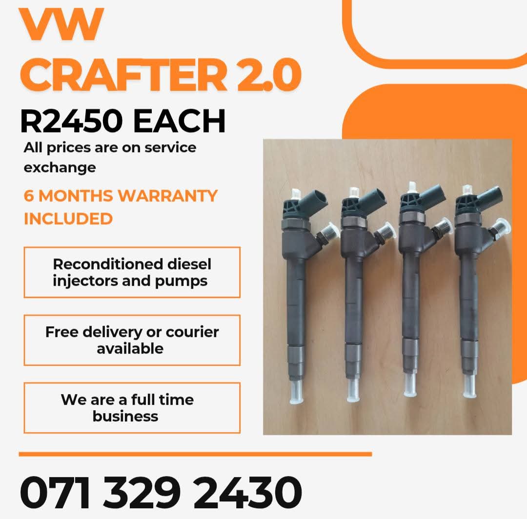 VW CRAFTER 2.0 INJECTORS FOR SALE WITH WARRANTY INCLUDED - Private Seller VW CRAFTER 2.0 INJECTORS FOR SALE WITH WARRANTY INCLUDED - Private Seller