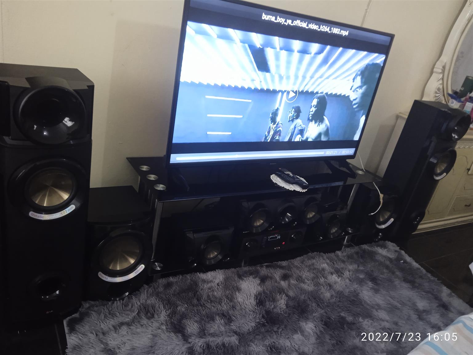 Home theater speakers 5.2 CH 1250W 