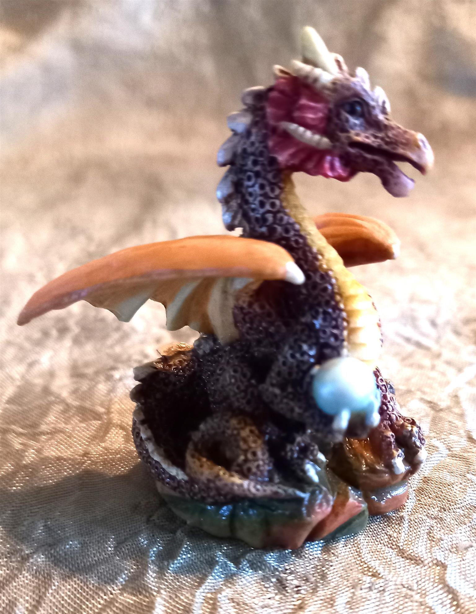 Fantasy resin sculpture set of 4