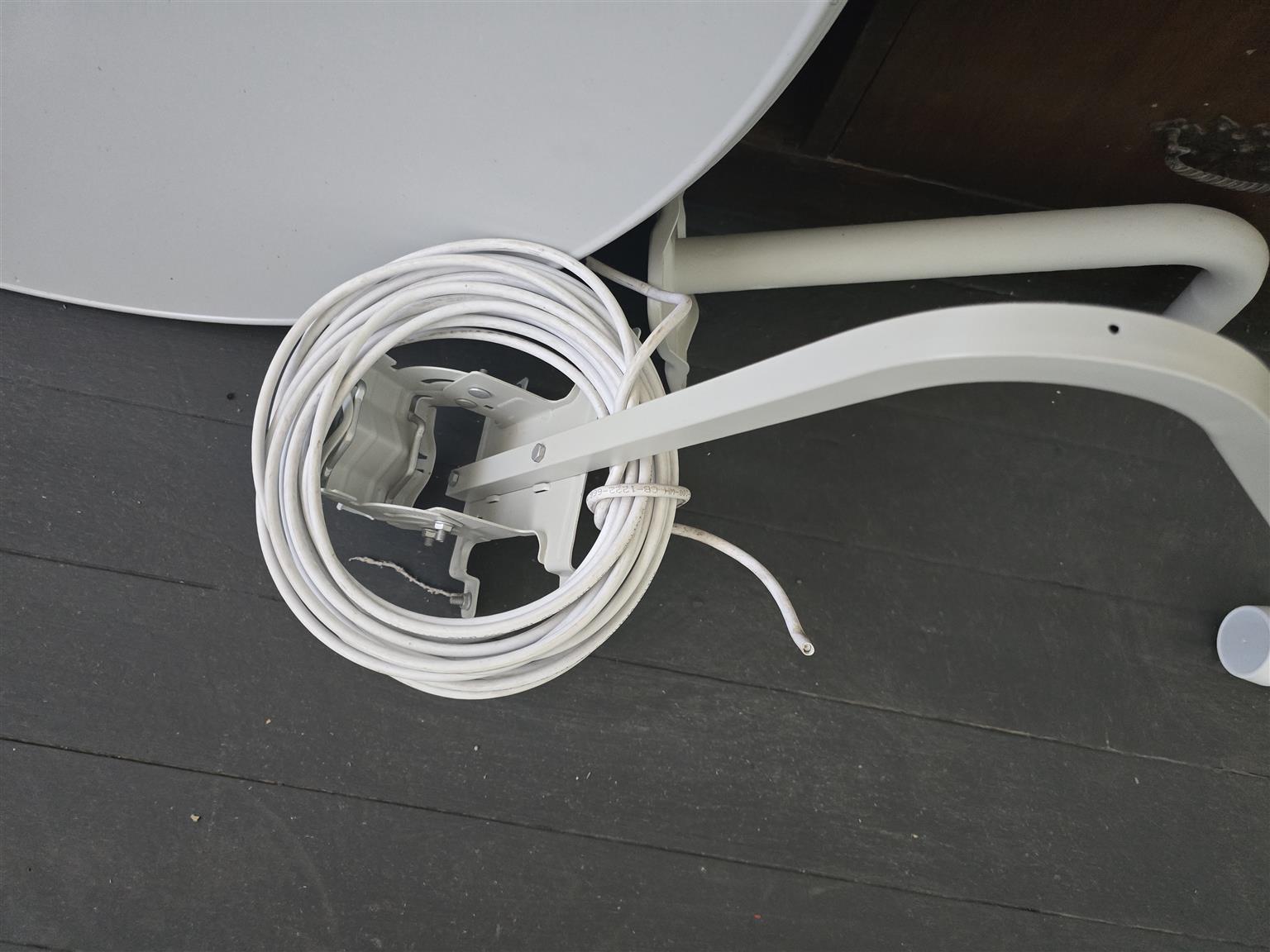Digital satellite set top box with dish