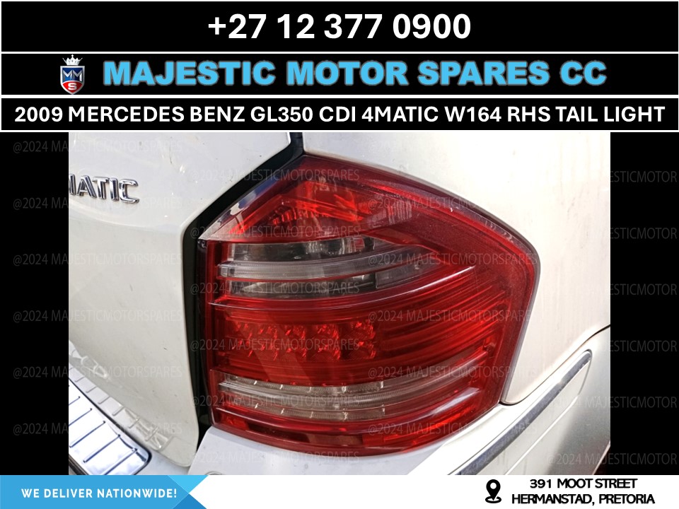 2009 Mercedes Benz GL350 CDI 4Matic W164 Tail light (driver side) for Sale - Private Seller 2009 Mercedes Benz GL350 CDI 4Matic W164 Tail light (driver side) for Sale - Private Seller