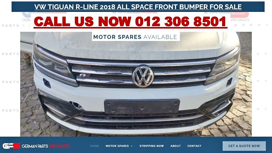 VW TIGUAN R- LINE 2018 ALL SPACE USED FRONT BUMPER FOR SALE - Private Seller VW TIGUAN R- LINE 2018 ALL SPACE USED FRONT BUMPER FOR SALE - Private Seller