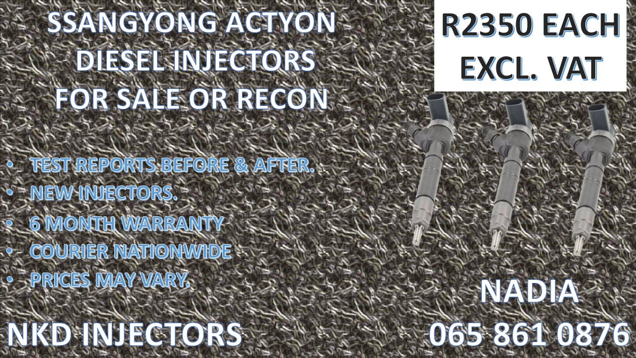 DIESEL INJECTORS FOR SALE FOR SSANGYONG ACTYON - Private Seller DIESEL INJECTORS FOR SALE FOR SSANGYONG ACTYON - Private Seller