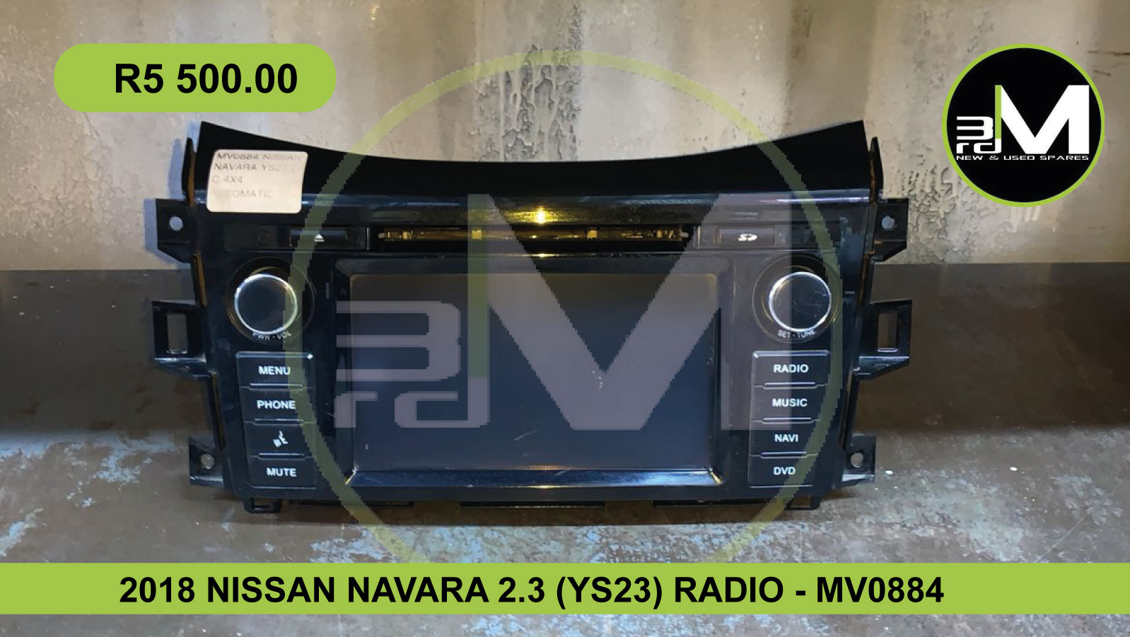2018 NISSAN NAVARA 2.3 (YS23) RADIO - MV0884 - Private Seller