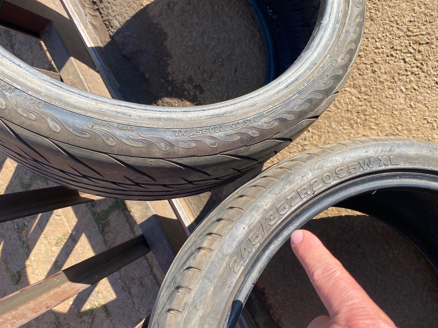 Tyre 245 x 35 x 20 only 2 available. - Private Seller Tyre 245 x 35 x 20 only 2 available. - Private Seller