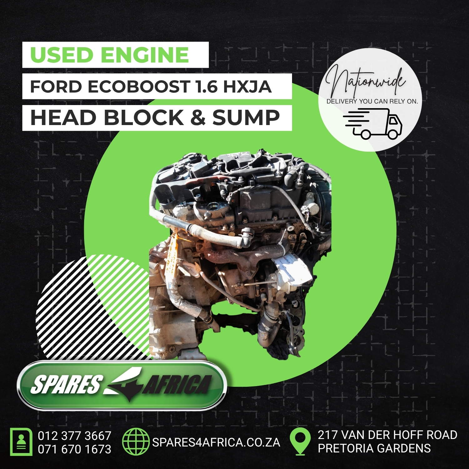 FORD ECOBOOST 1.6 HXJA ENGINE (USED) – FOR SALE - Private Seller FORD ECOBOOST 1.6 HXJA ENGINE (USED) – FOR SALE - Private Seller