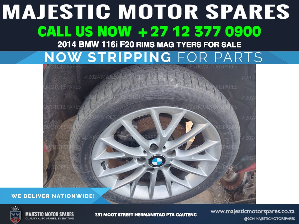 Second-Hand Mag Rims and Tyres for 2014 BMW 116i for sale - Private Seller Second-Hand Mag Rims and Tyres for 2014 BMW 116i for sale - Private Seller