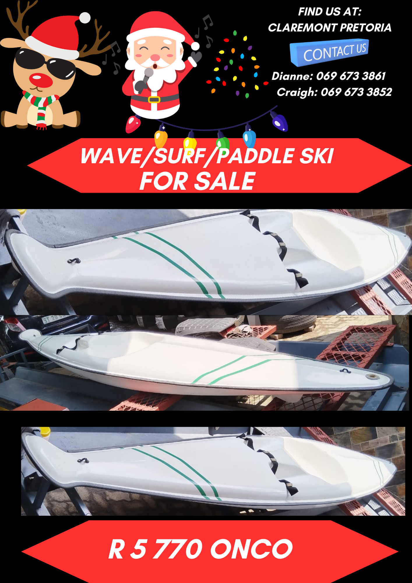 WAVE/SURF/PADDLE SKI/KAYAK FOR SALE WAVE/SURF/PADDLE SKI/KAYAK FOR SALE