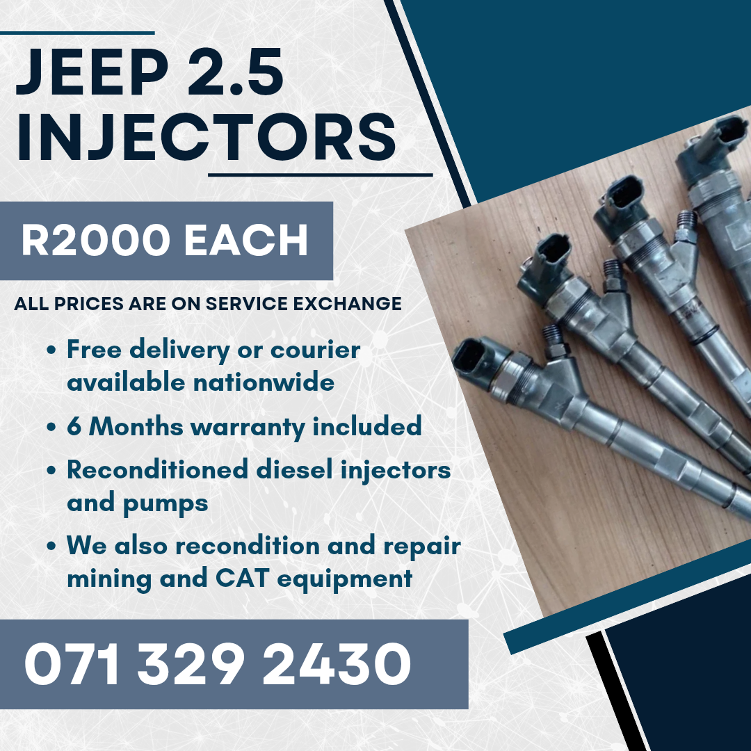 JEEP 2.5 INJECTORS FOR SALE WITH WARRANTY INCLUDED - Private Seller JEEP 2.5 INJECTORS FOR SALE WITH WARRANTY INCLUDED - Private Seller
