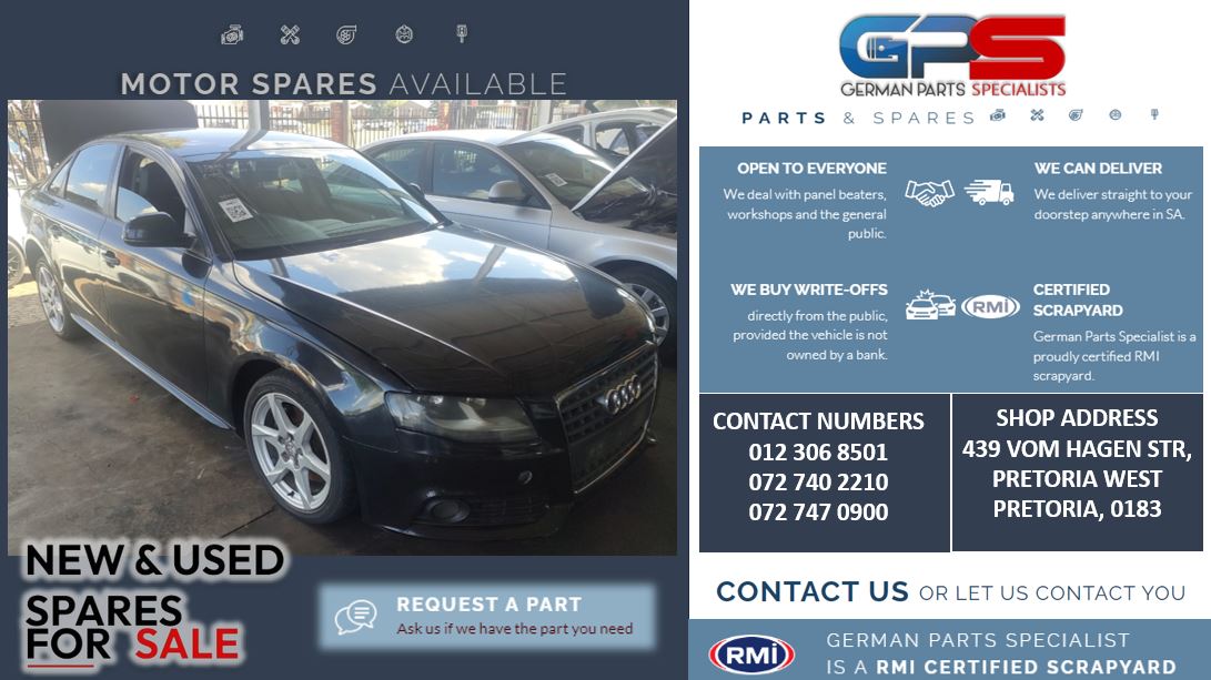 Audi A4 1.8 TFSI CDH 2011 used spares and used parts for sale - Private Seller Audi A4 1.8 TFSI CDH 2011 used spares and used parts for sale - Private Seller
