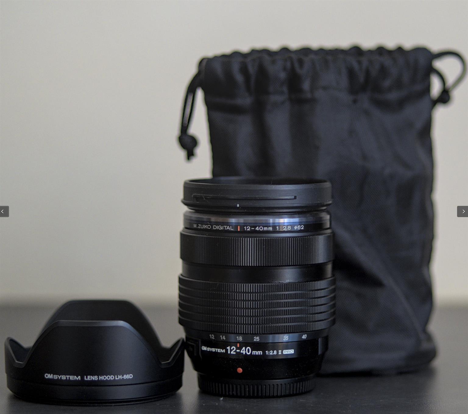 Excellent OM Systems 12-40mm F/2.8 Pro II for sale Excellent OM Systems 12-40mm F/2.8 Pro II for sale