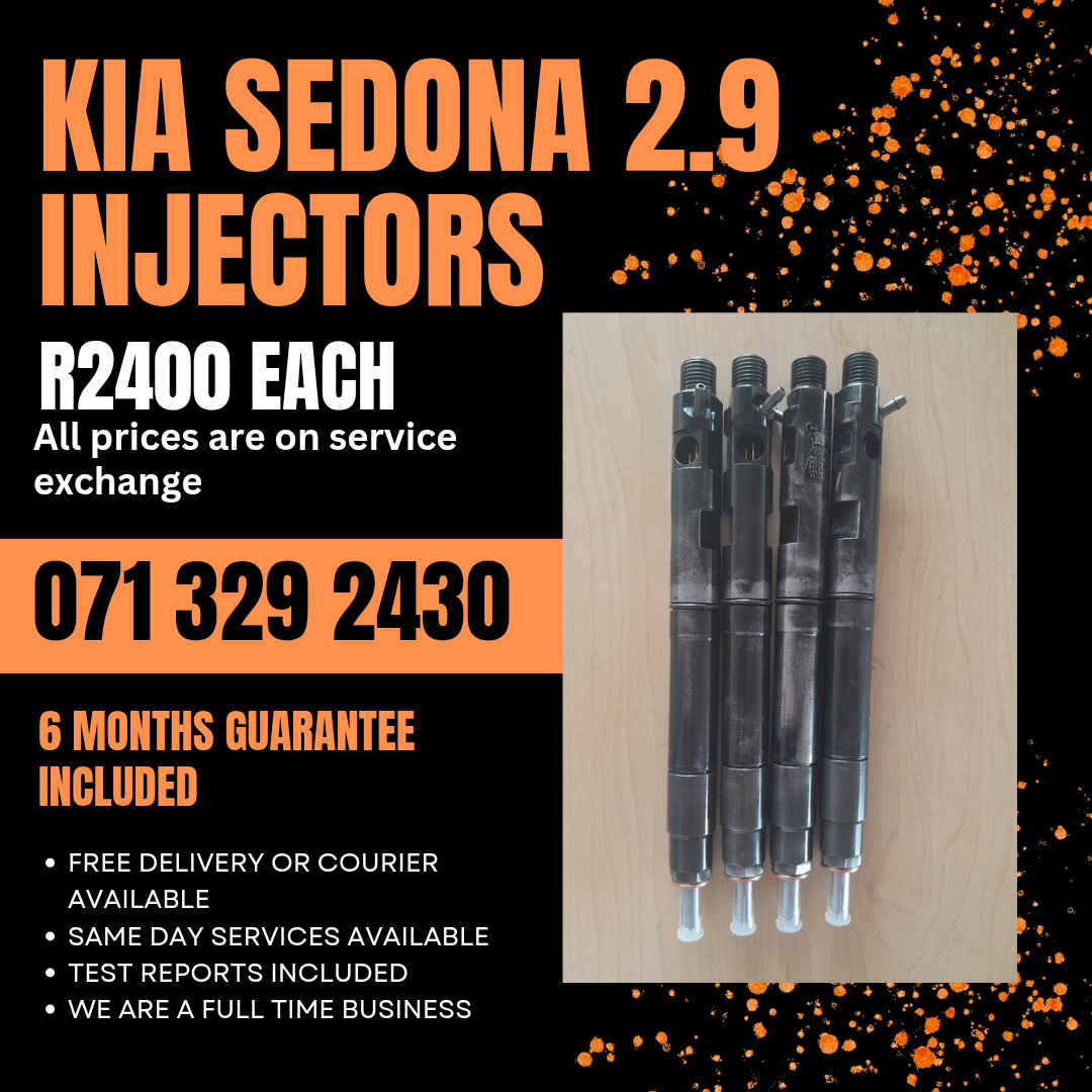 KIA SEDONA 2.9 INJECTORS FOR SALE WITH WARRANTY - Private Seller KIA SEDONA 2.9 INJECTORS FOR SALE WITH WARRANTY - Private Seller