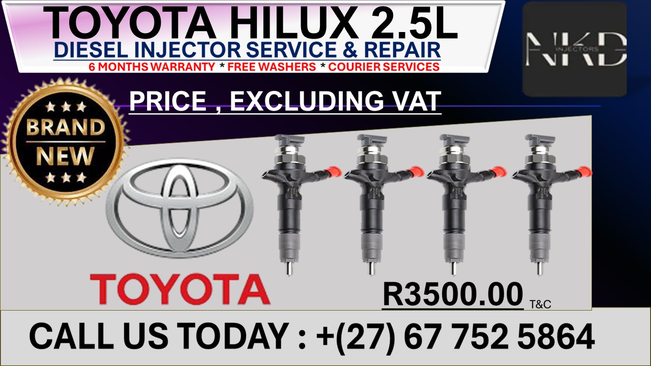 Toyota Hilux 2.5L(BRAND NEW)Diesel Injectors - Private Seller Toyota Hilux 2.5L(BRAND NEW)Diesel Injectors - Private Seller