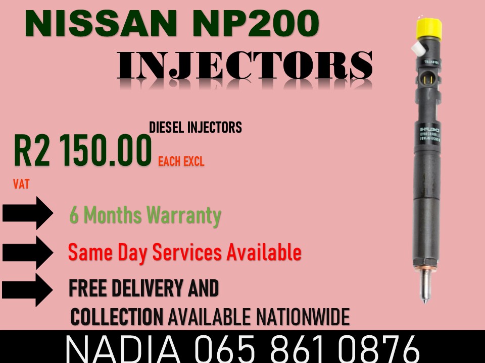 NISSAN NP200 DIESEL INJECTORS FOR SALE OR TO RECON - Private Seller NISSAN NP200 DIESEL INJECTORS FOR SALE OR TO RECON - Private Seller
