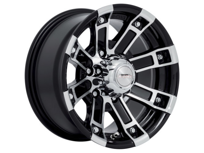16″ A-Line Lynx 5/150 Black Machined Face Alloy Wheels