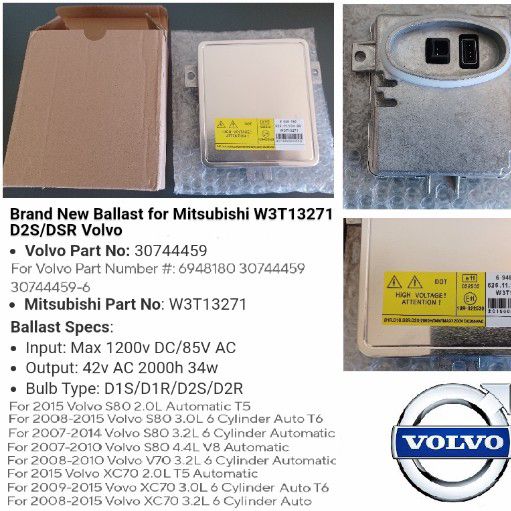 Xenon Ballast module for Volvo 3074459 W3T13271 6948180