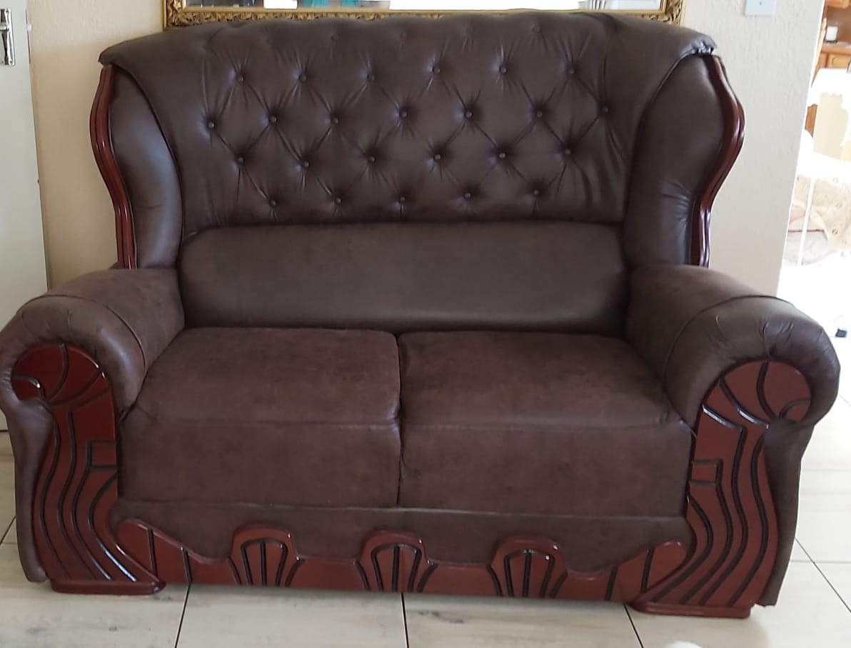 Trojan leather lounge suit