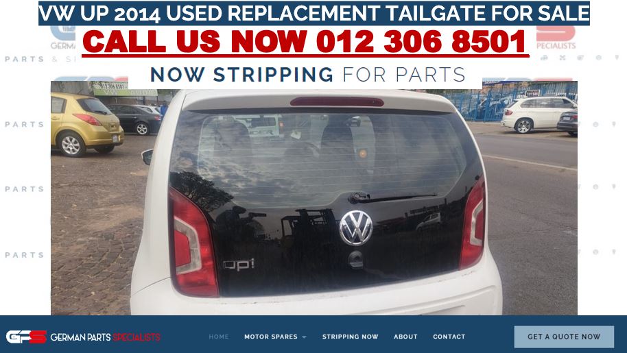VW UP 2014 USED REPLACEMENT TAILGATE FOR SALE - Private Seller VW UP 2014 USED REPLACEMENT TAILGATE FOR SALE - Private Seller