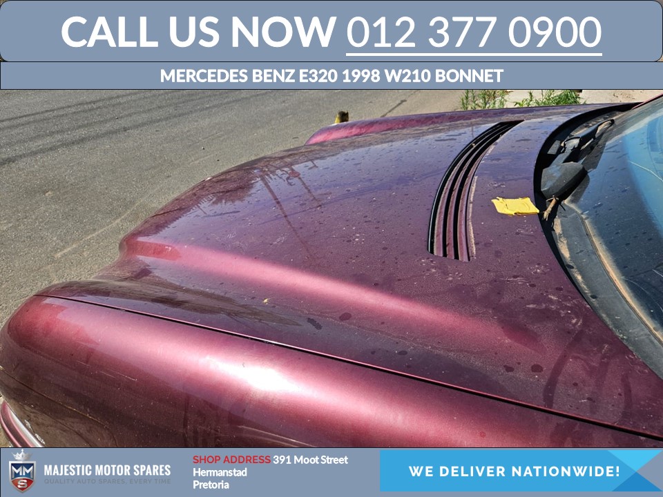 1998 Mercedes Benz E320 W210 used bonnet - Maroon - Private Seller 1998 Mercedes Benz E320 W210 used bonnet - Maroon - Private Seller