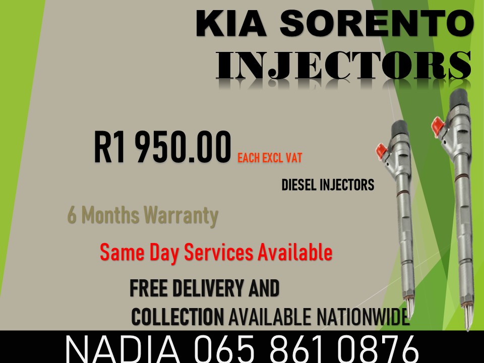 SORENTO KIA DIESEL INJECTORS FOR SALE OR TO RECON WITH WARRANTY - Private Seller SORENTO KIA DIESEL INJECTORS FOR SALE OR TO RECON WITH WARRANTY - Private Seller