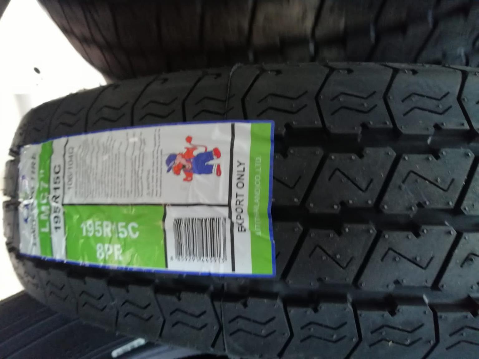 NEW.. 195R15c Whitewall