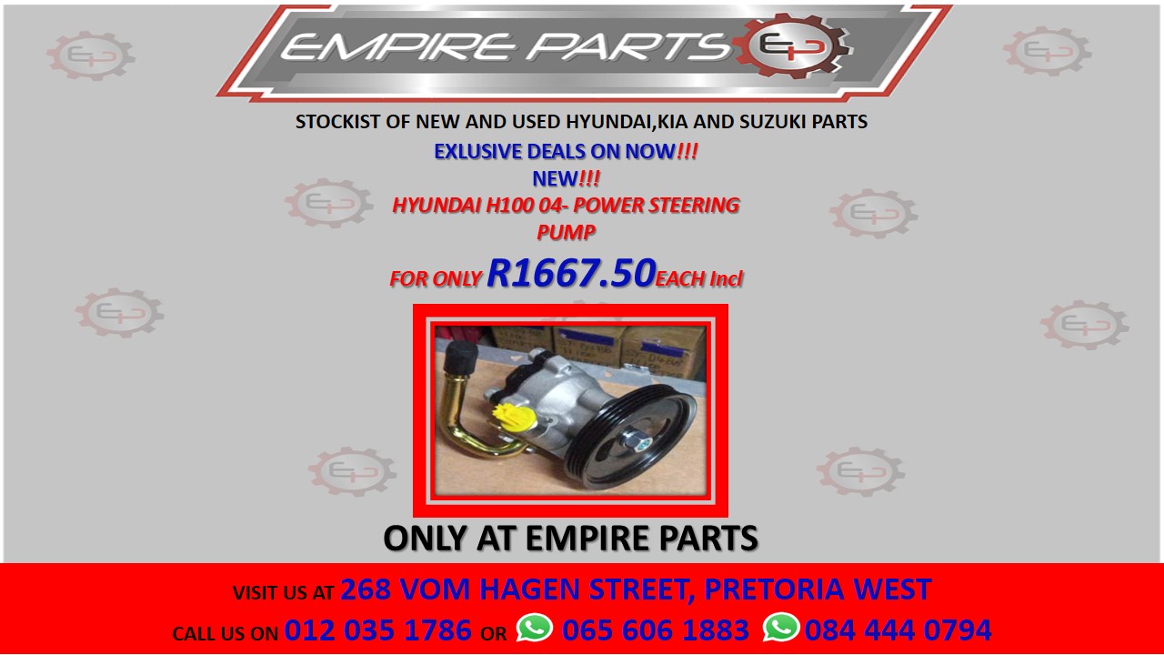 HYUNDAI H100 04- POWER STEERING PUMP - Private Seller HYUNDAI H100 04- POWER STEERING PUMP - Private Seller
