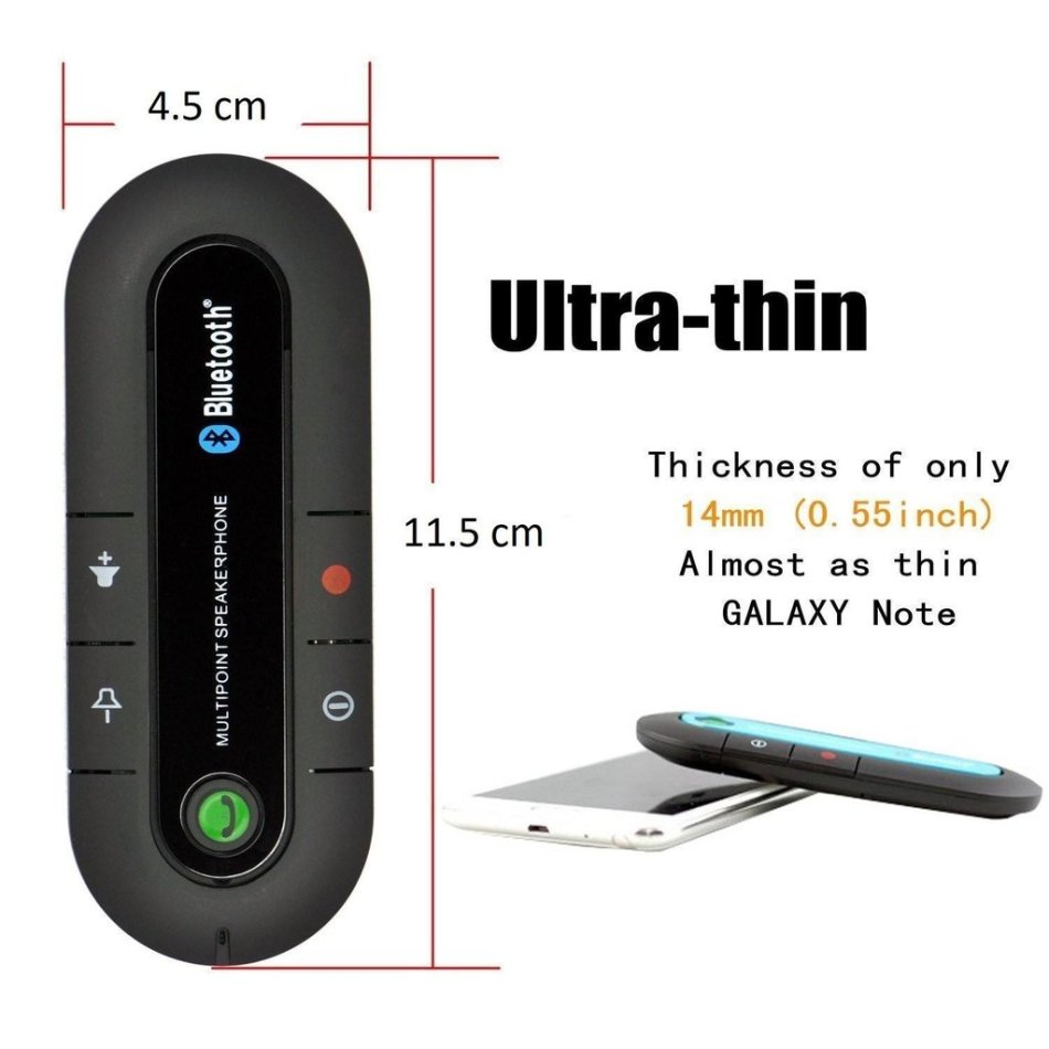 HANDS FREE BLUETOOTH SPEAKERPHONE CAR KIT (SUN VISOR MOUNT) Junk Mail