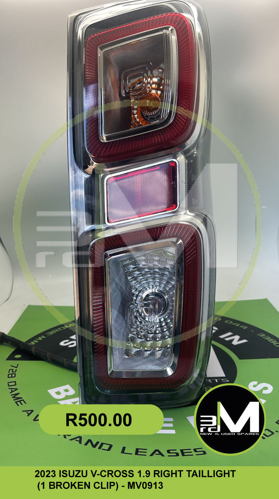 2023 ISUZU V-CROSS 1.9 TAILLIGHT (1 BROKEN CLIP) - MV0913 - Private Seller 2023 ISUZU V-CROSS 1.9 TAILLIGHT (1 BROKEN CLIP) - MV0913 - Private Seller
