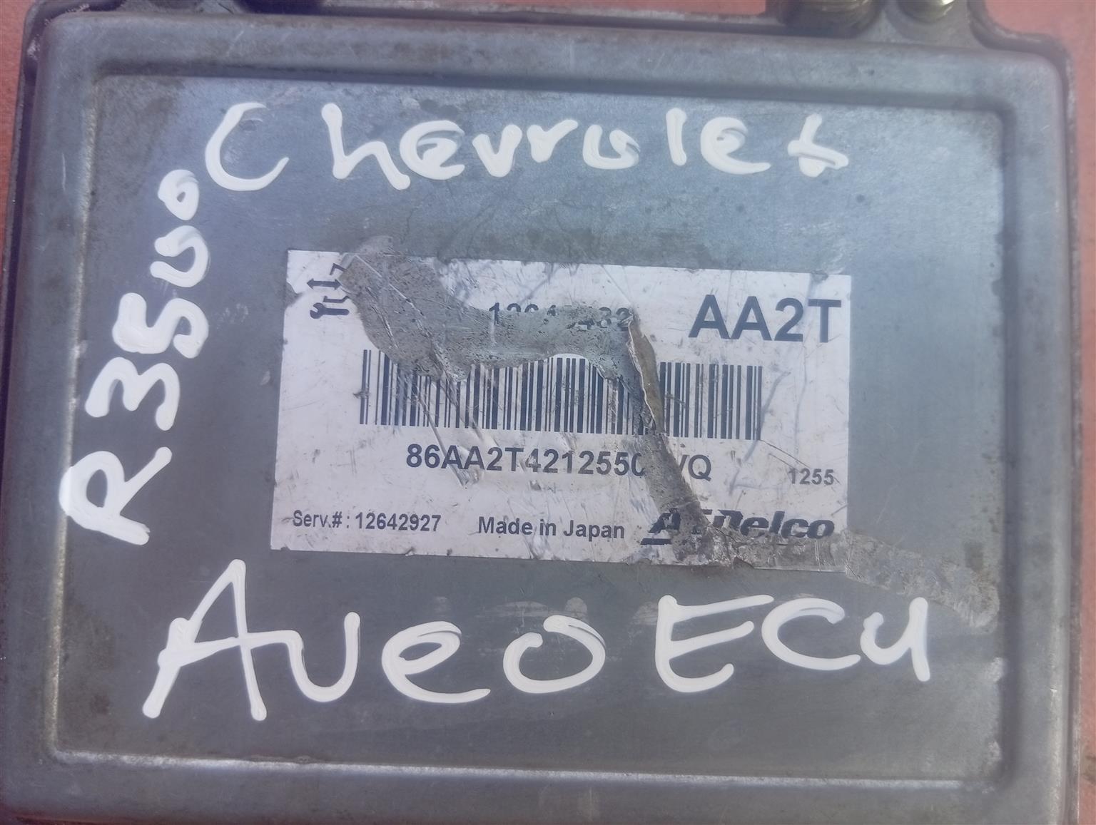 ECU ENGINE CONTROLLER computer box CHEVROLET AVEO ACDELCO 12645482 AA2T, 126429 - Private Seller ECU ENGINE CONTROLLER computer box CHEVROLET AVEO ACDELCO 12645482 AA2T, 126429 - Private Seller