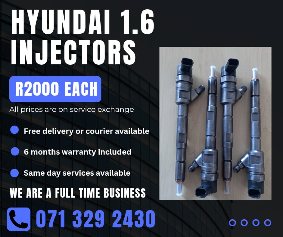 HYUNDAI 1.6 INJECTORS FOR SALE WITH WARRANTY INCLUDED - Private Seller HYUNDAI 1.6 INJECTORS FOR SALE WITH WARRANTY INCLUDED - Private Seller