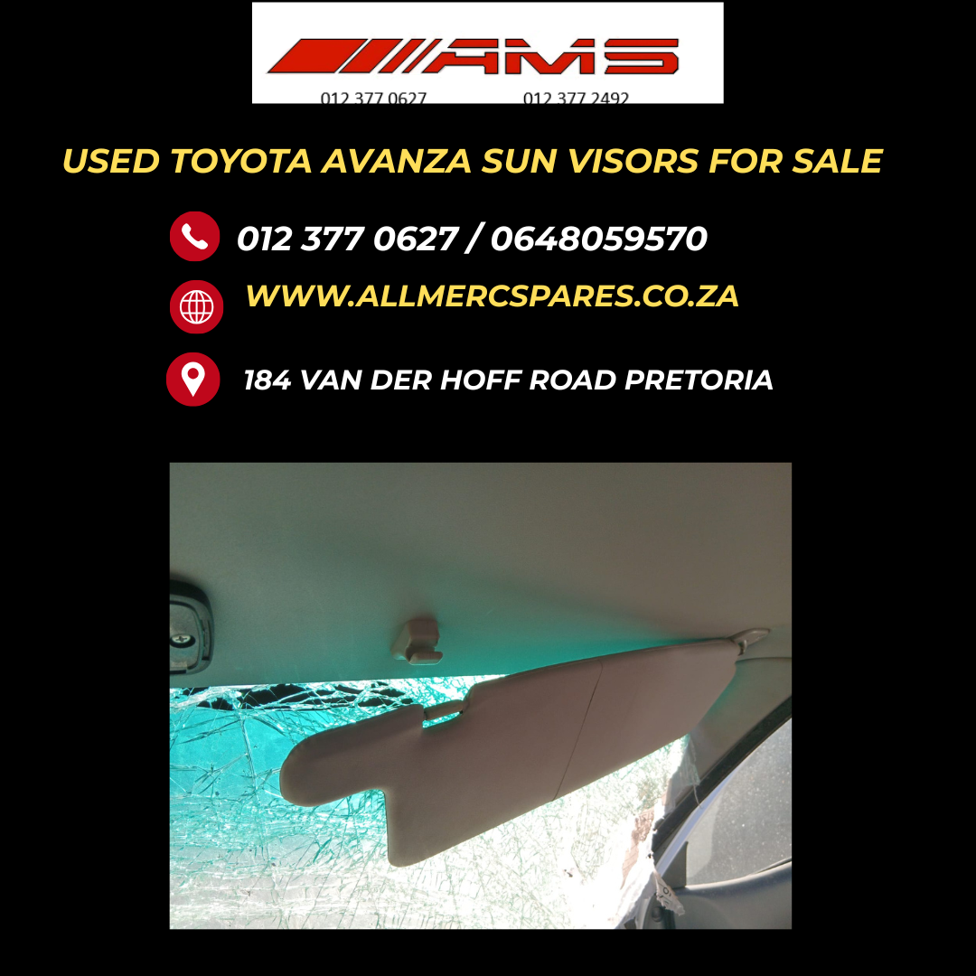 USED TOYOTA AVANZA SUN VISORS FOR SALE