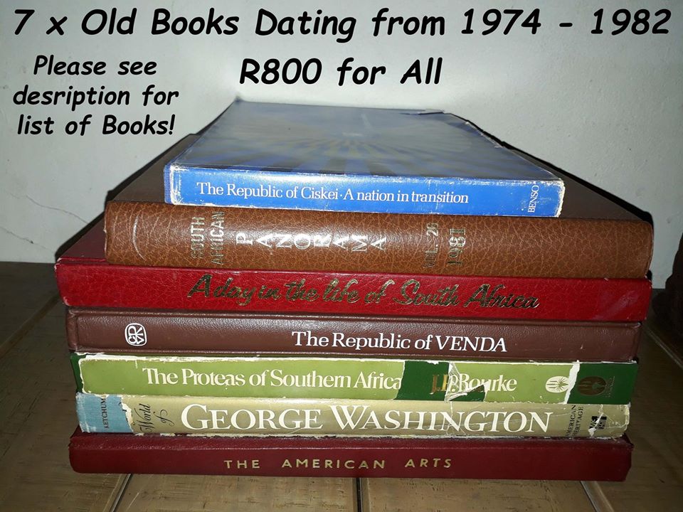 7 x Old Books Dating from 1974 – 1982