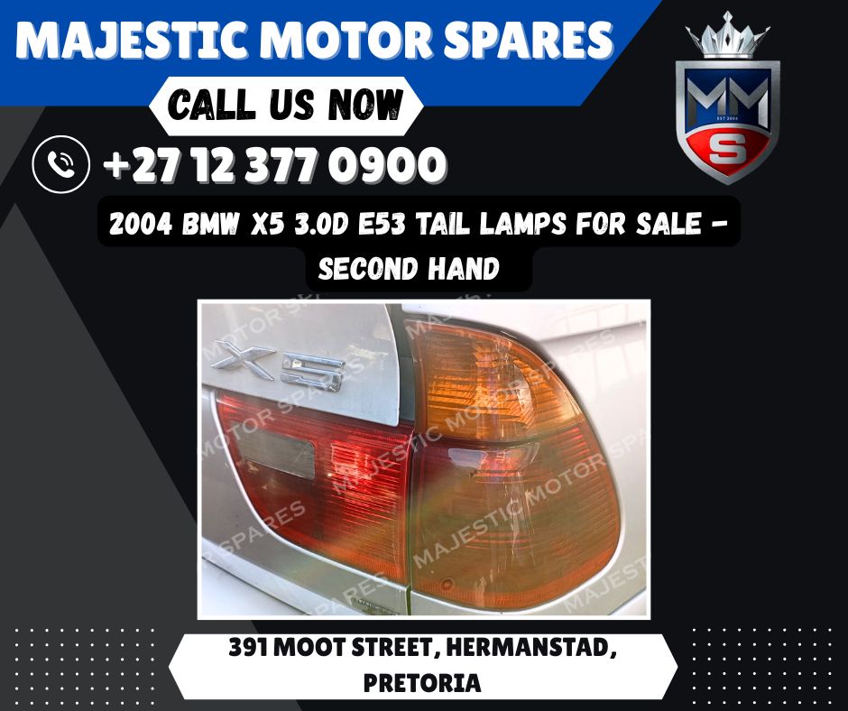 BMW X5 3.0D E53 Tail Lamps/Lights for Sale – Second-Hand (2004 Model) - Private Seller BMW X5 3.0D E53 Tail Lamps/Lights for Sale – Second-Hand (2004 Model) - Private Seller