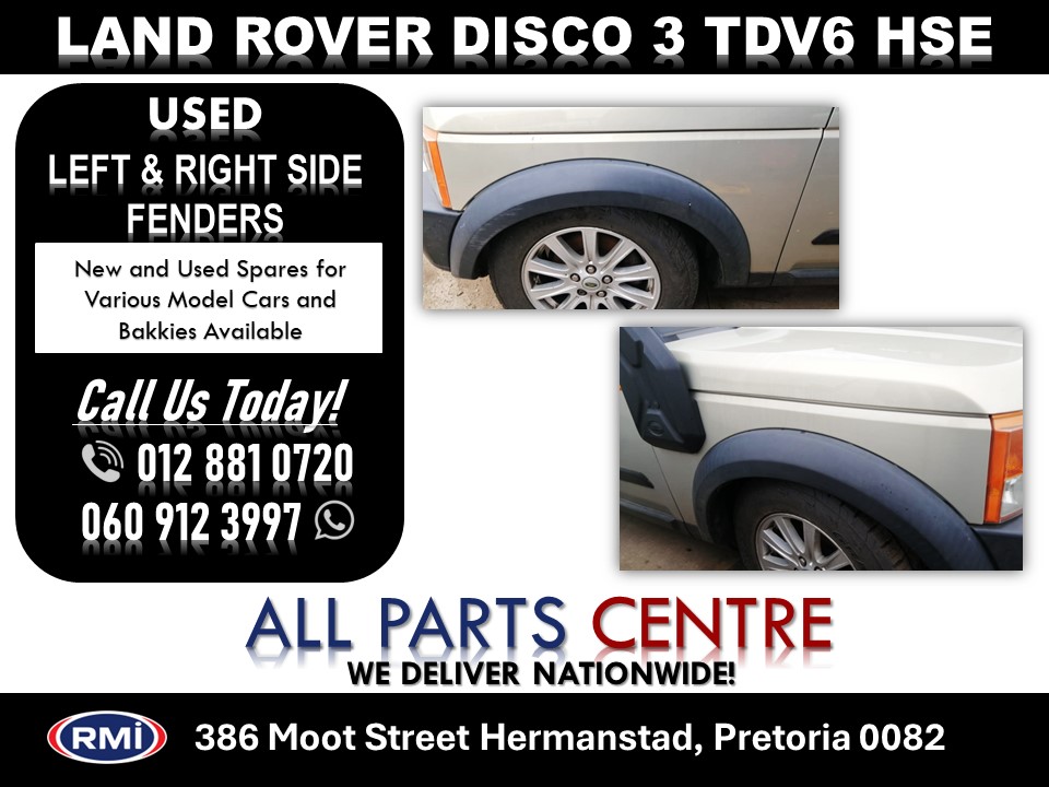 Land Rover Discovery 3 TDV6 Hse Used Fenders for Sale - Private Seller