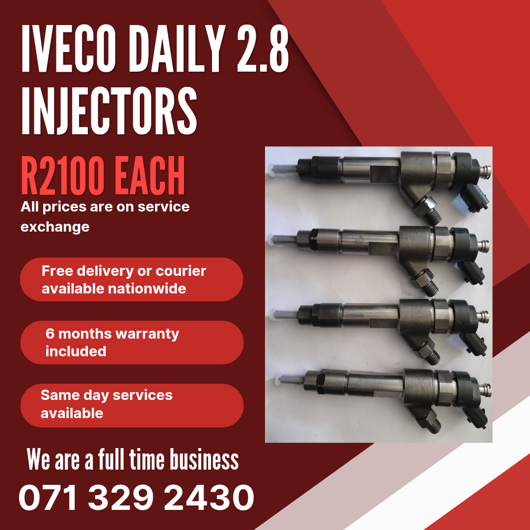 IVECO DAILY 2.8 DIESEL INJECTORS FOR SALE WITH WARRANTY - Private Seller IVECO DAILY 2.8 DIESEL INJECTORS FOR SALE WITH WARRANTY - Private Seller