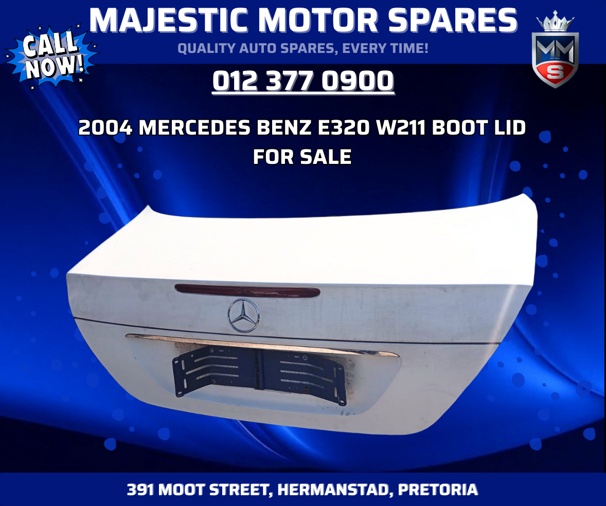 2004 Mercedes Benz E320 W211 Bootlid – Used For Sale - Private Seller 2004 Mercedes Benz E320 W211 Bootlid – Used For Sale - Private Seller