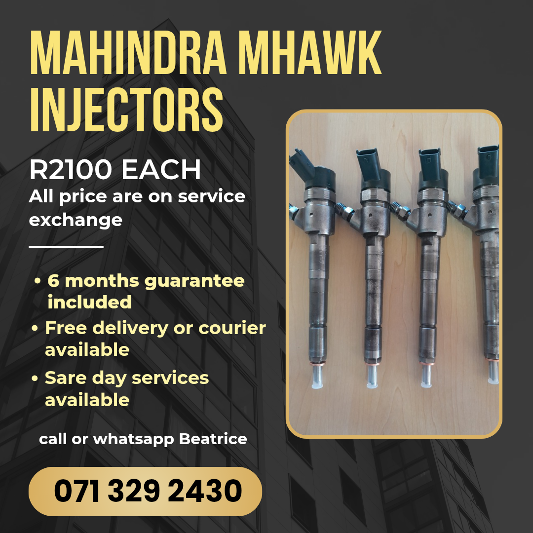 MAHINDRA MHAWK INJECTORS FOR SALE WITH WARRANTY - Private Seller MAHINDRA MHAWK INJECTORS FOR SALE WITH WARRANTY - Private Seller