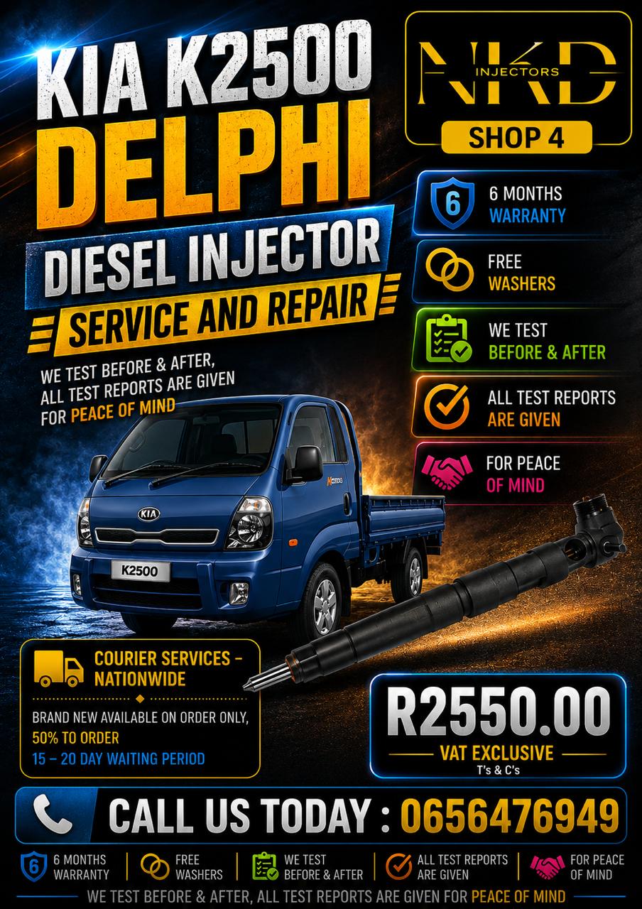 KIA_K2500_Delphi_Diesel_Injectors_On_Recon - Private Seller KIA_K2500_Delphi_Diesel_Injectors_On_Recon - Private Seller