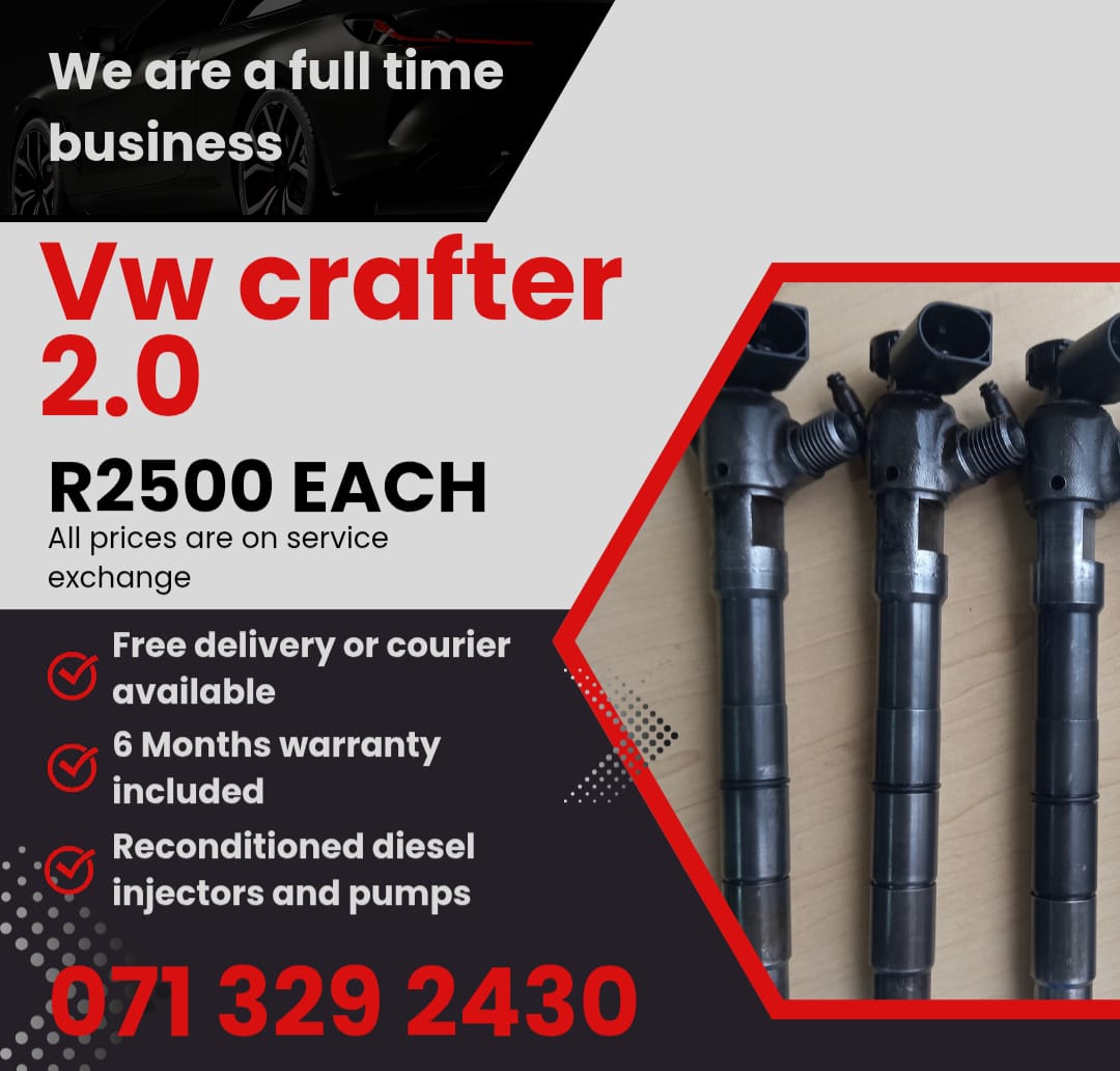 VW CRAFTER 2.0 INJECTORS FOR SALE WITH WARRANTY INCLUDED - Private Seller VW CRAFTER 2.0 INJECTORS FOR SALE WITH WARRANTY INCLUDED - Private Seller