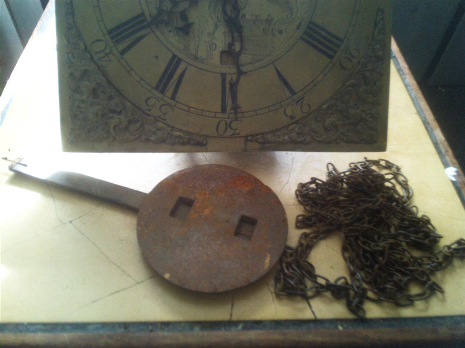 Antique Pedestal /Antique Clock Face