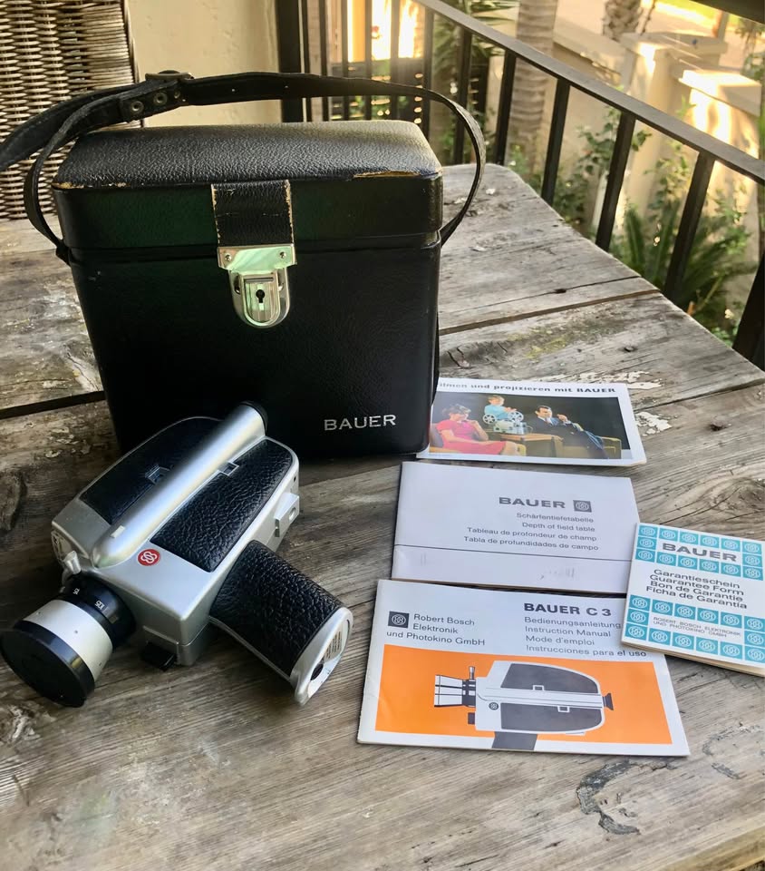 Step into Classic Cinematography: Vintage Bauer C3 Super Movie Camera – Never been used Step into Classic Cinematography: Vintage Bauer C3 Super Movie Camera – Never been used